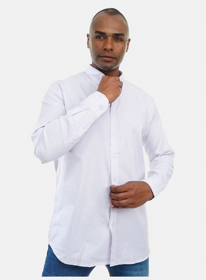 FIRE WOOD FireWood Long Sleeve Shirt  For Men- Light Purple - Image 3